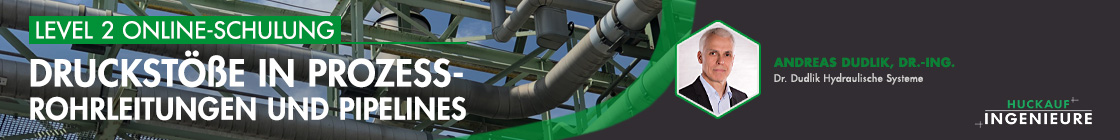 Druckstöße in Prozess-Rohrleitungen und Pipelines